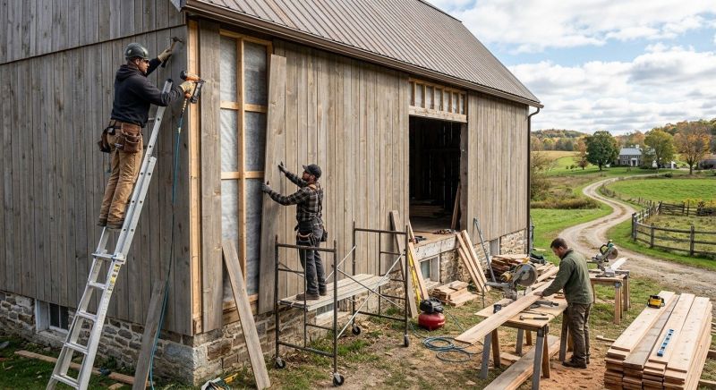 Barn Siding Replacement in Fenton, MI
