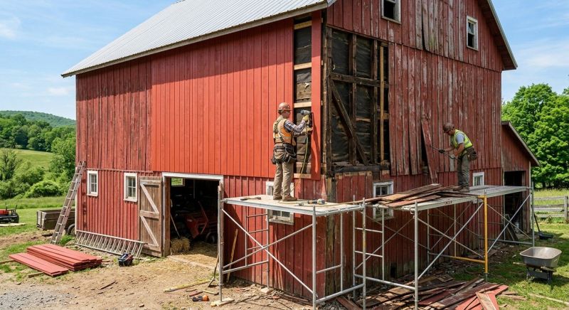 Barn Siding Replacement in Northville, MI