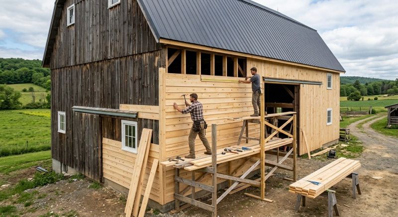 Barn Wood Siding Installation in Brighton, MI
