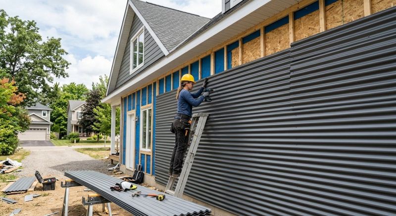 Corrugated Siding Installation in Brighton, MI