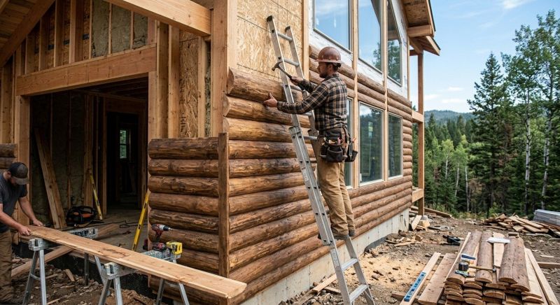 Log Siding Installation in Fenton, MI