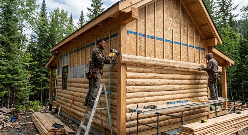 Log Siding Installation in Howell, MI
