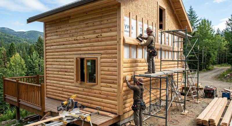 Log Siding Installation in Novi, MI