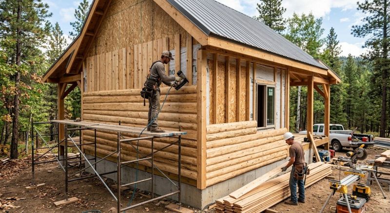 Log Siding Installation in Washtenaw County, MI