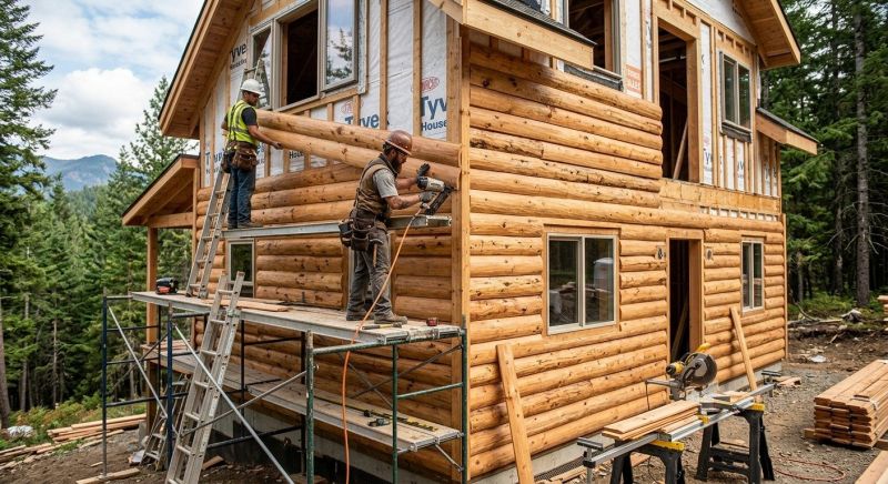 Log Siding Installation in Washtenaw County, MI