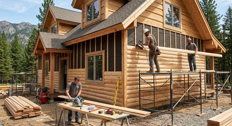 Log Siding Installation in West Bloomfield, MI