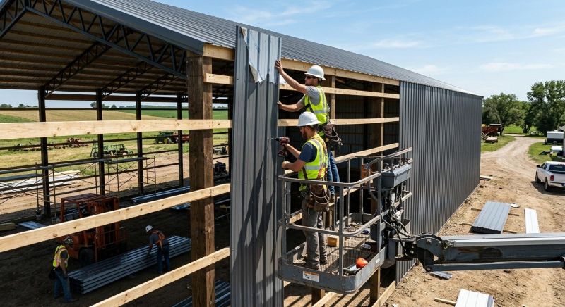 Metal Barn Siding Installation in Brighton, MI