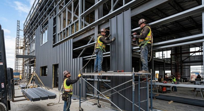 Steel Cladding Installation in Brighton, MI