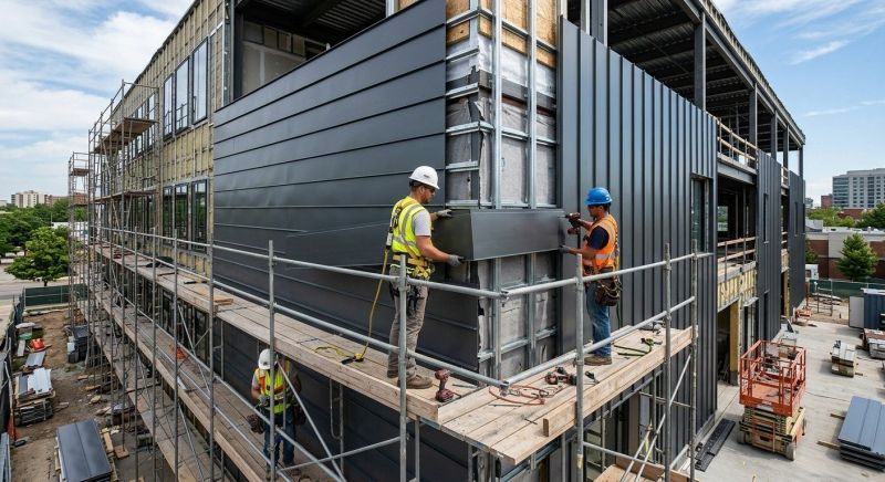 Steel Cladding Installation in Brighton, MI