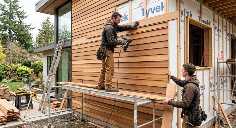 Wood Cladding Installation in Dexter, MI