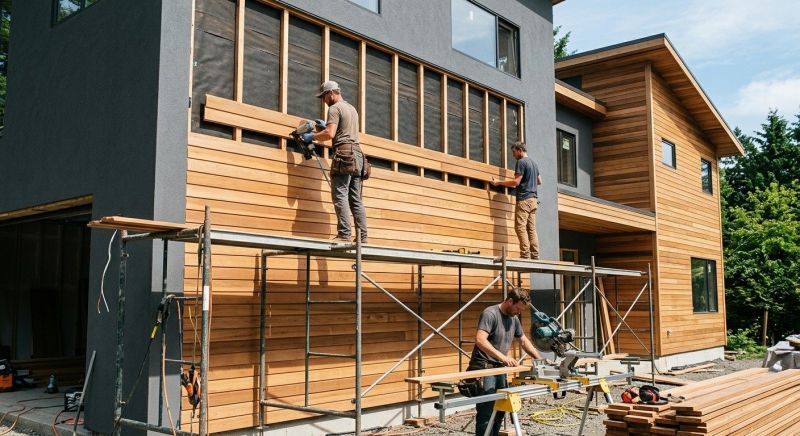 Wood Cladding Installation in Livingston County, MI