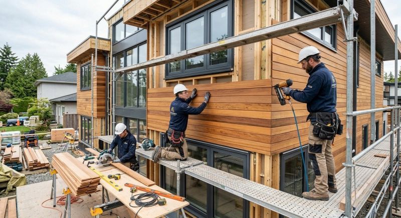 Wood Cladding Installation in Northville, MI