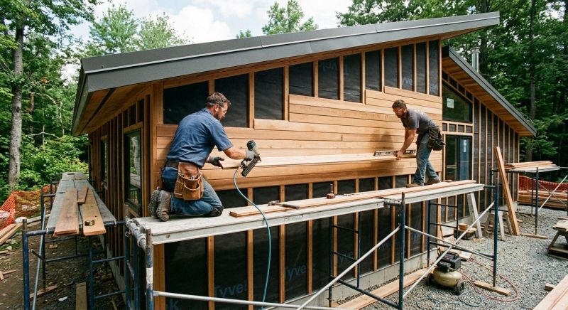 Wood Cladding Installation in Wixom, MI